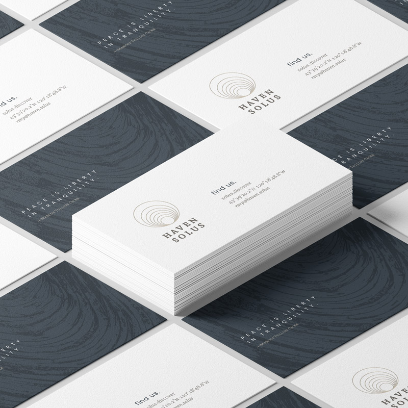 Haven Solus Business Cards